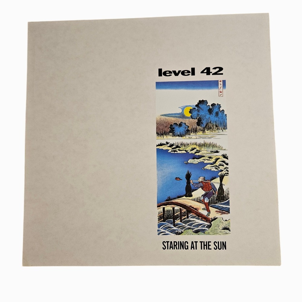 Level 42 Staring At‎ The Sun 12x12 Double Sided Promo Flat Poster Vintage 1980s